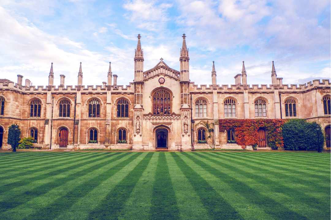 Old limestone building Cambridge University