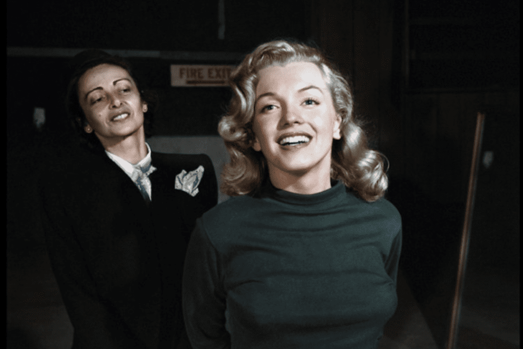 Marilyn Monroe with Acting Teacher Natasha Lytess