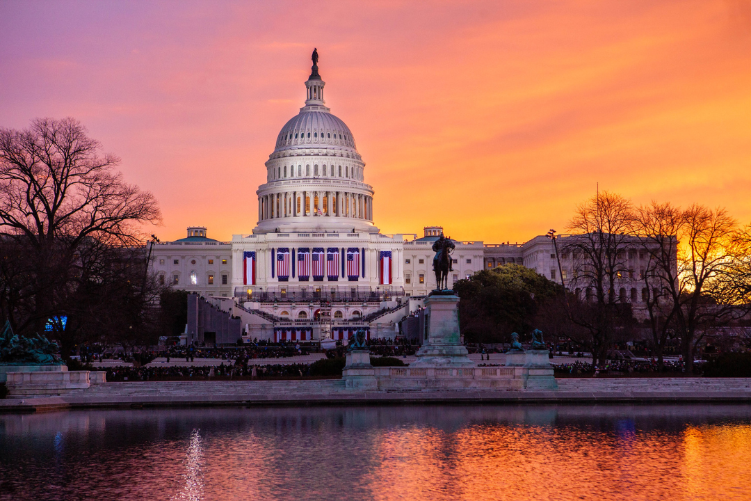 US Capitol Building Sunrise 2nd Inauguration 2013